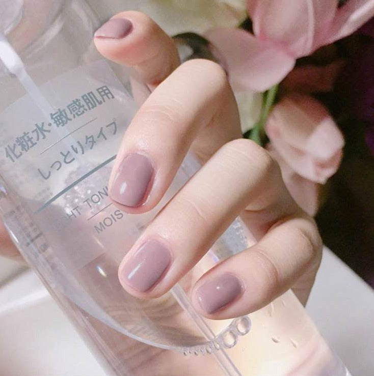Round short nails solid color press-on nails(Size Selection)