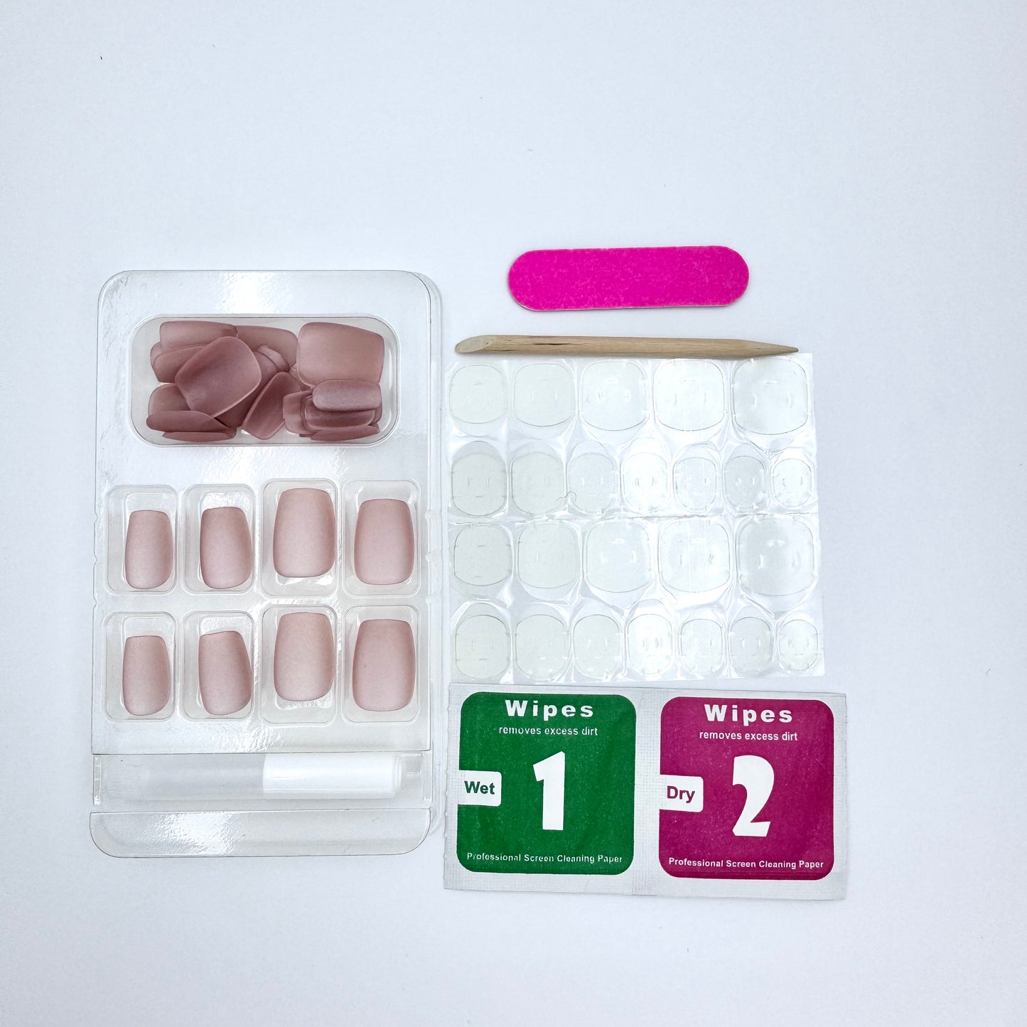 New velvet frosted cat's eye press-on short nails 24pcs
