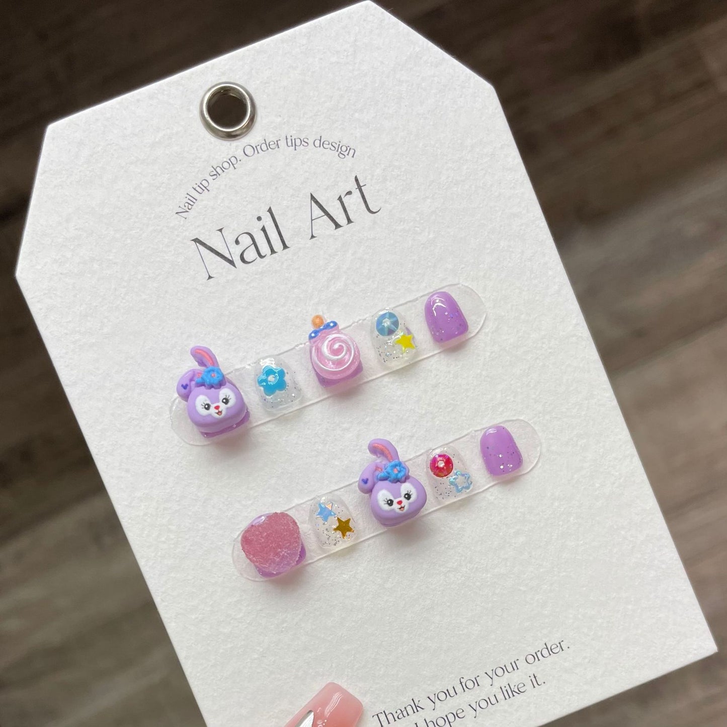 Removable press-on nails for children (Size Selection ) handmade nail patches