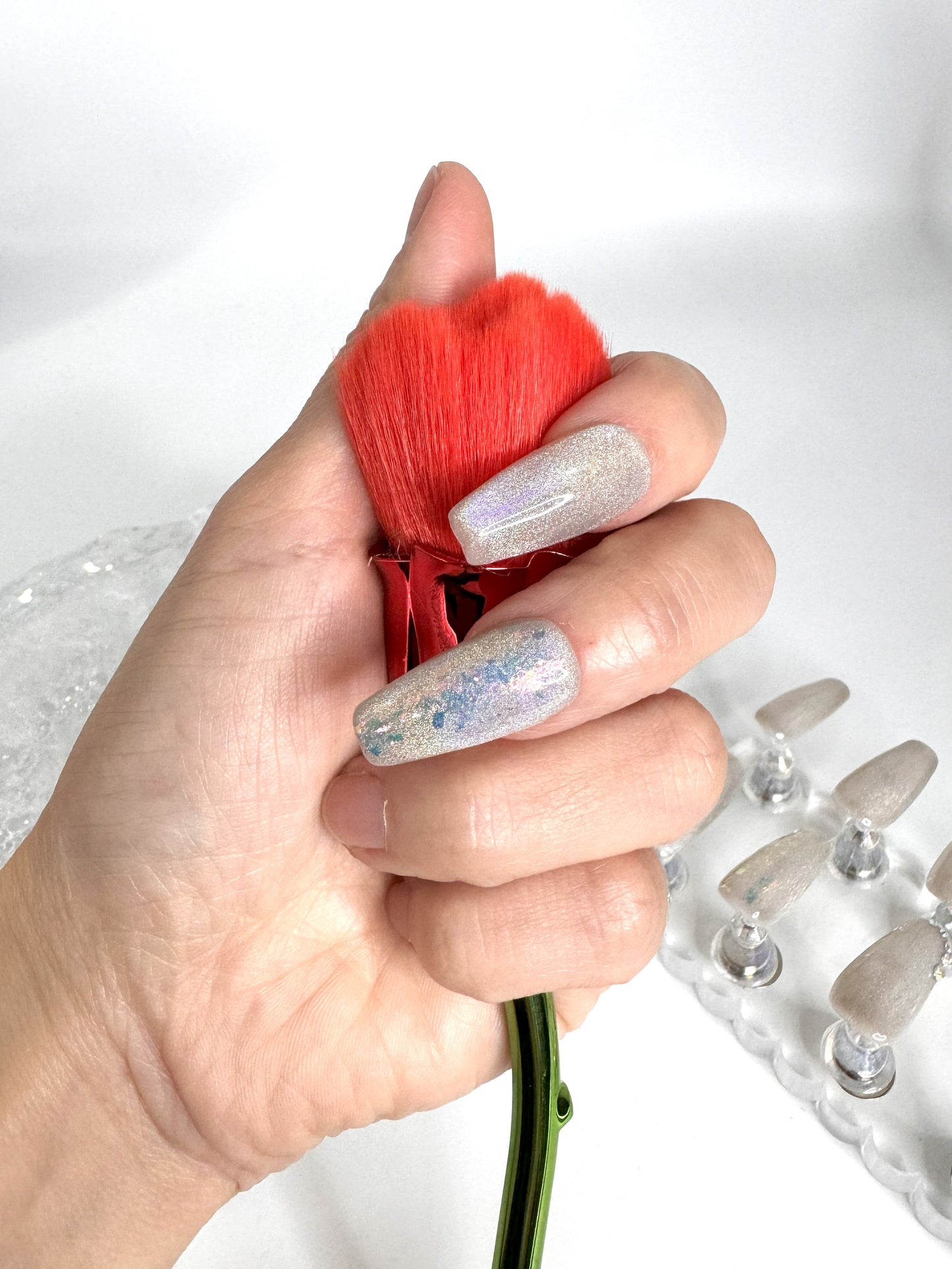Milktea Coulful Cat Eye Press-on Nails Customization Pre-order