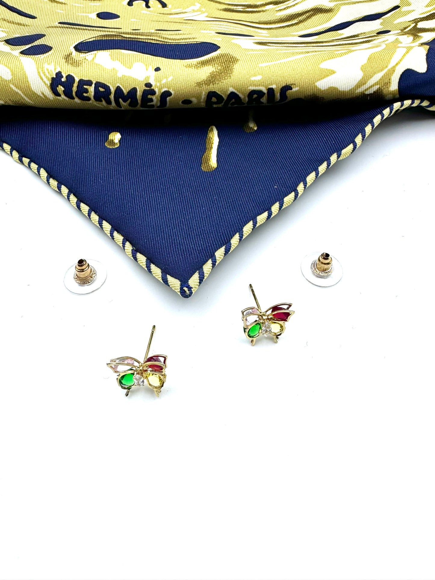Butterfly Zircon Stud Earrings