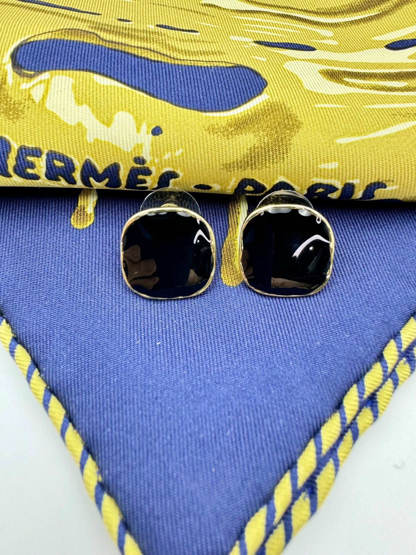 Geometric Square Stud Earrings