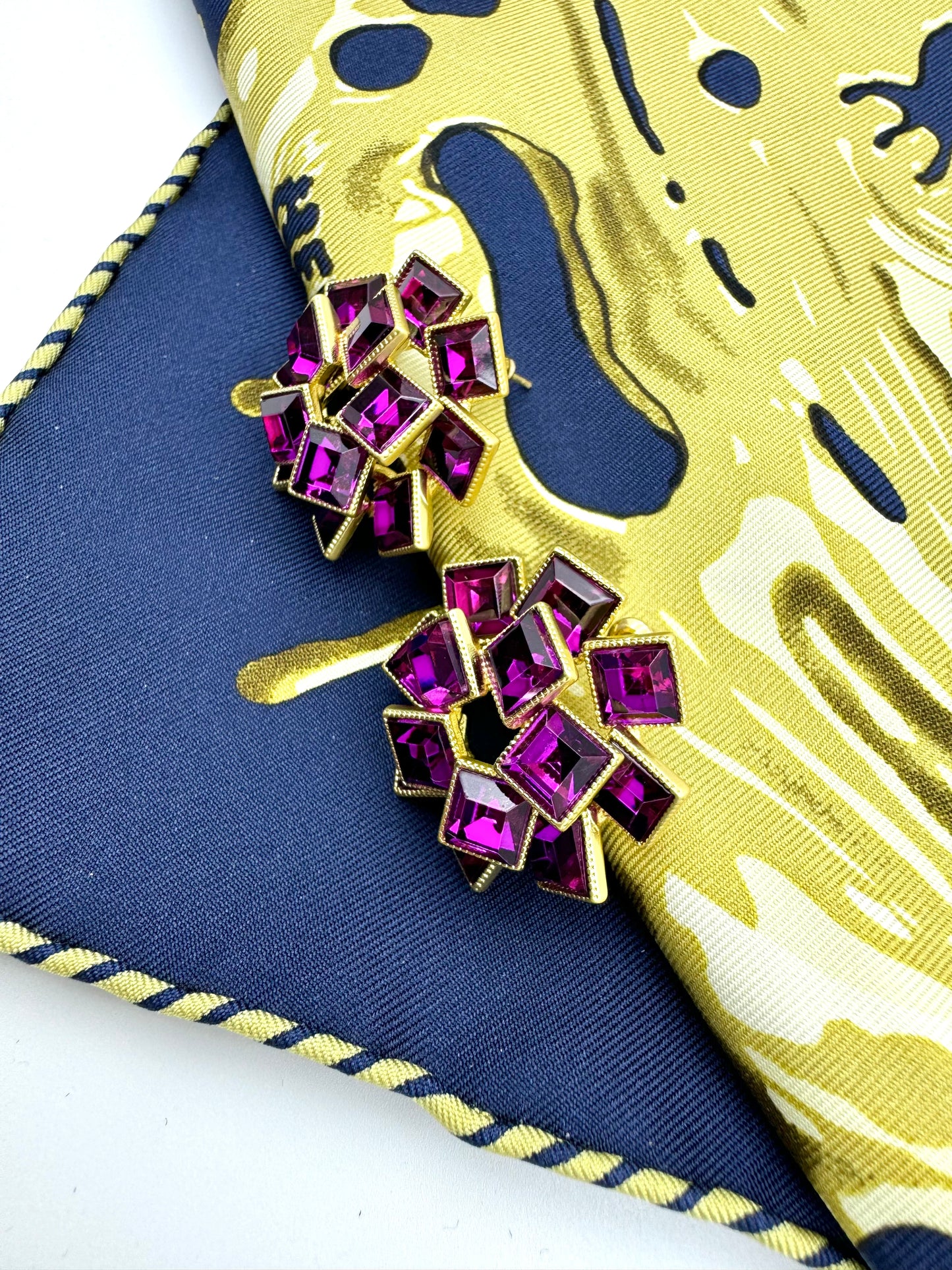 Rose Zircon Stud Earrings