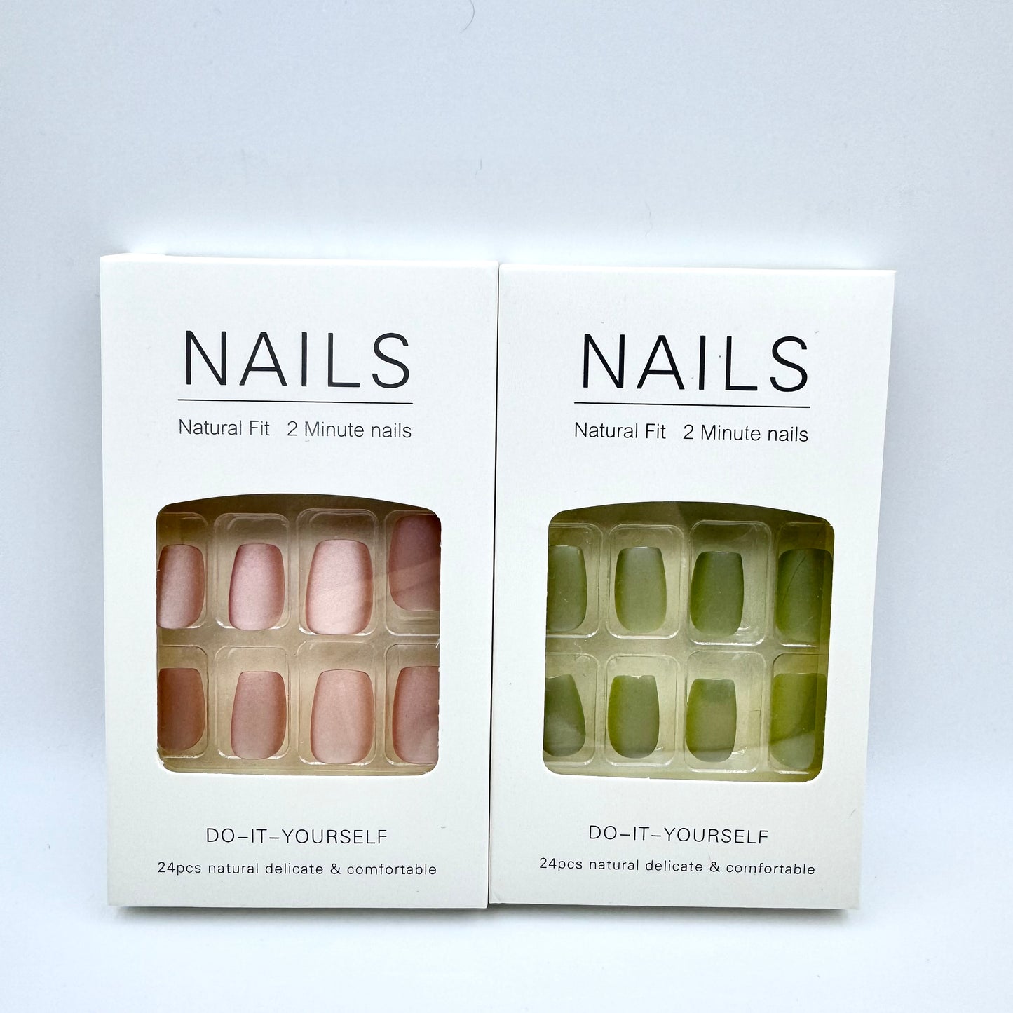 New velvet frosted cat's eye press-on short nails 24pcs