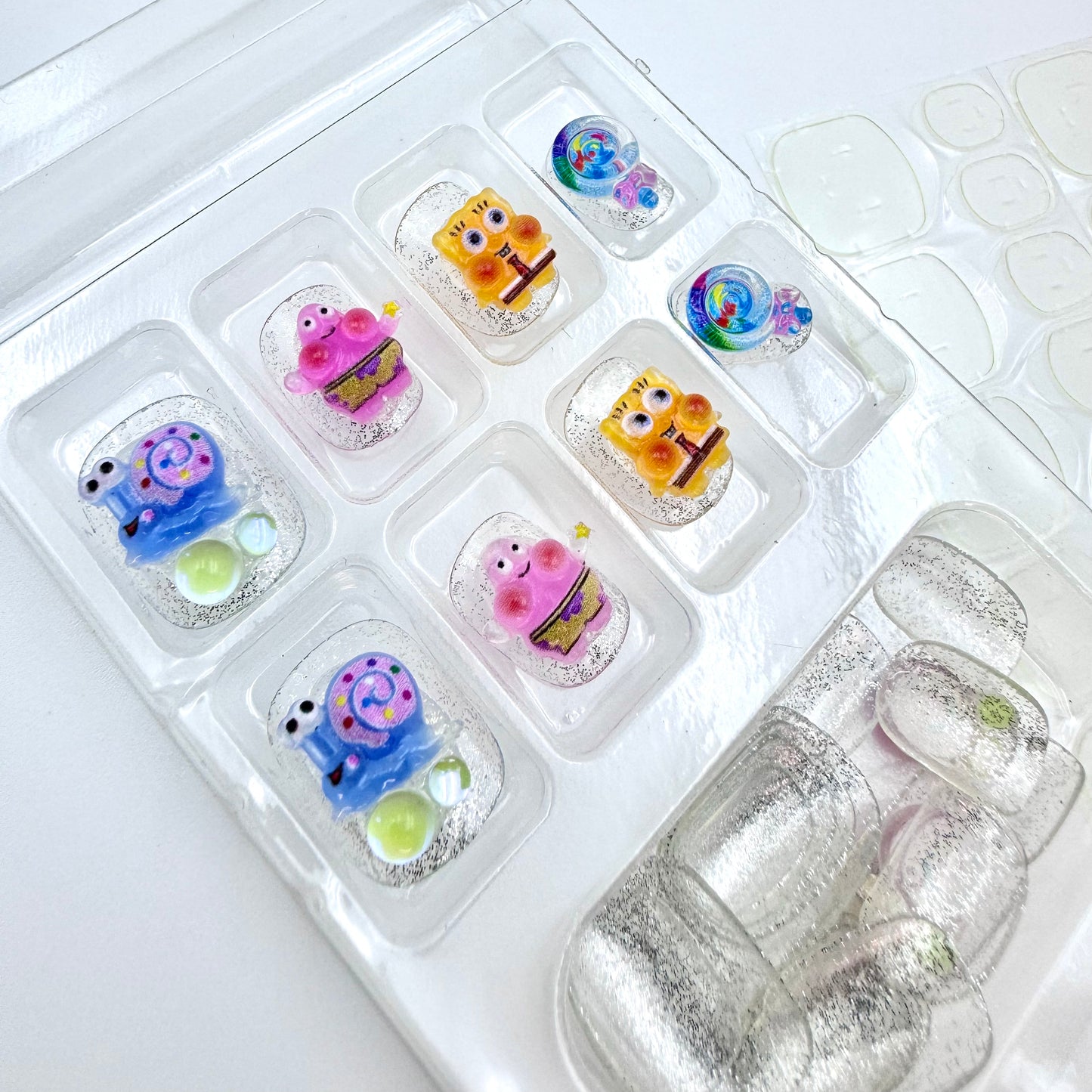 Cute anime cartoon SpongeBob press-on nails 24pcs