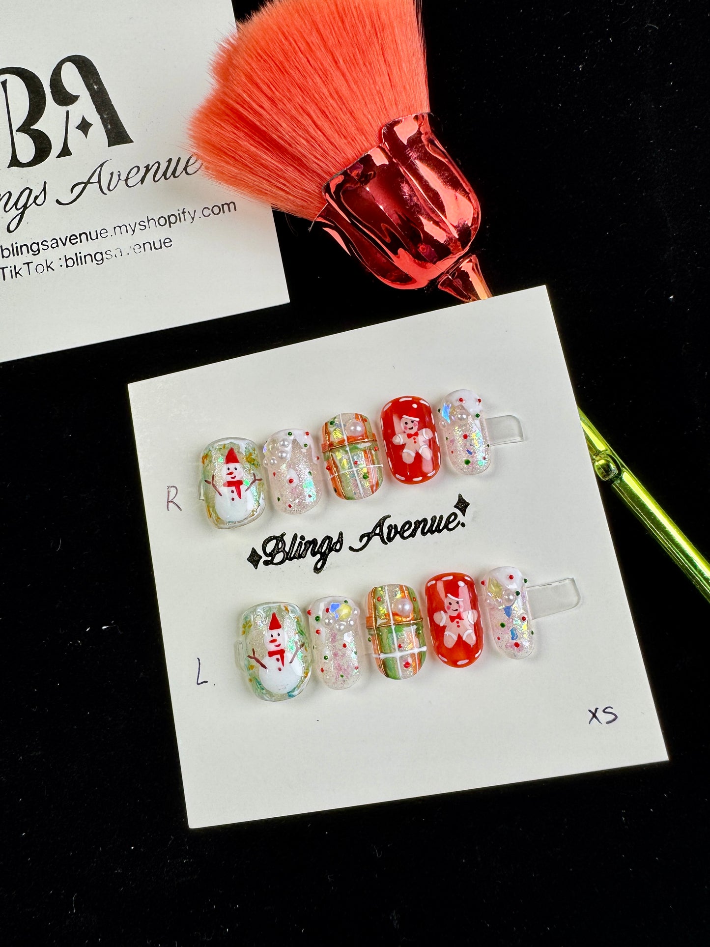 My Christmas Press-on Nails Customized Pre-order