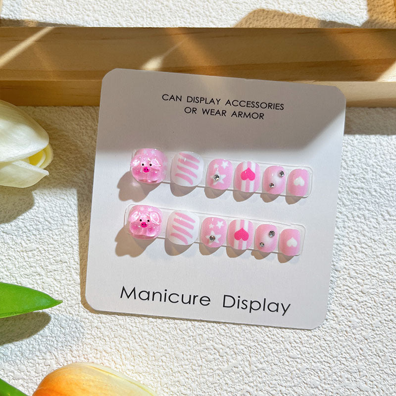 Children's 3D Cartoon Animal Press-on Nails