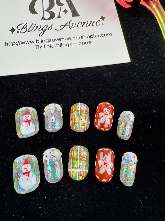 My Christmas Press-on Nails Customized Pre-order