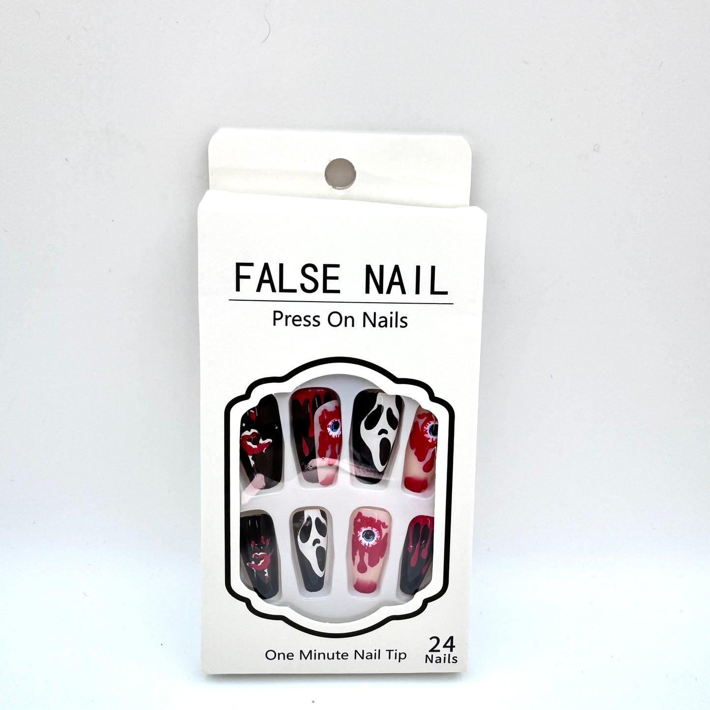 Halloween press-on nails long nails 24Pcs