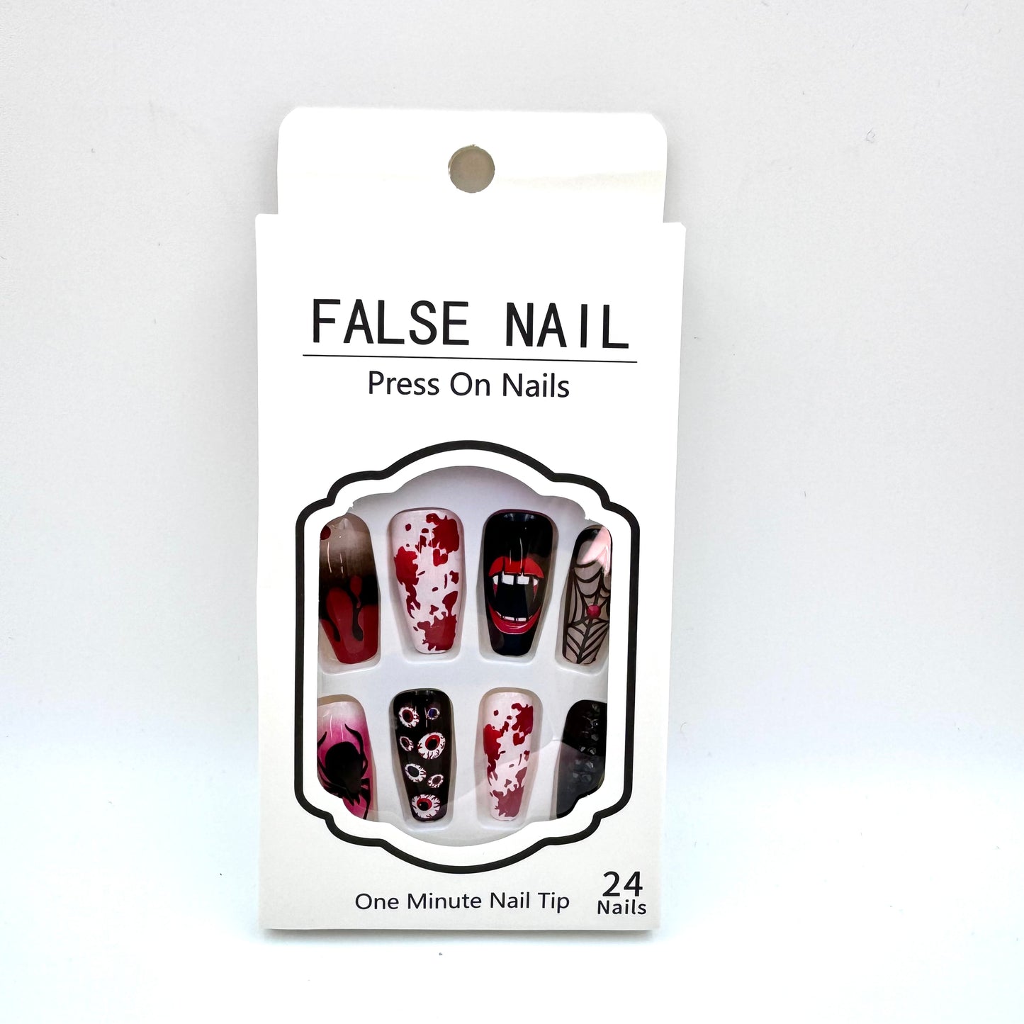 Halloween press-on nails long nails 24Pcs