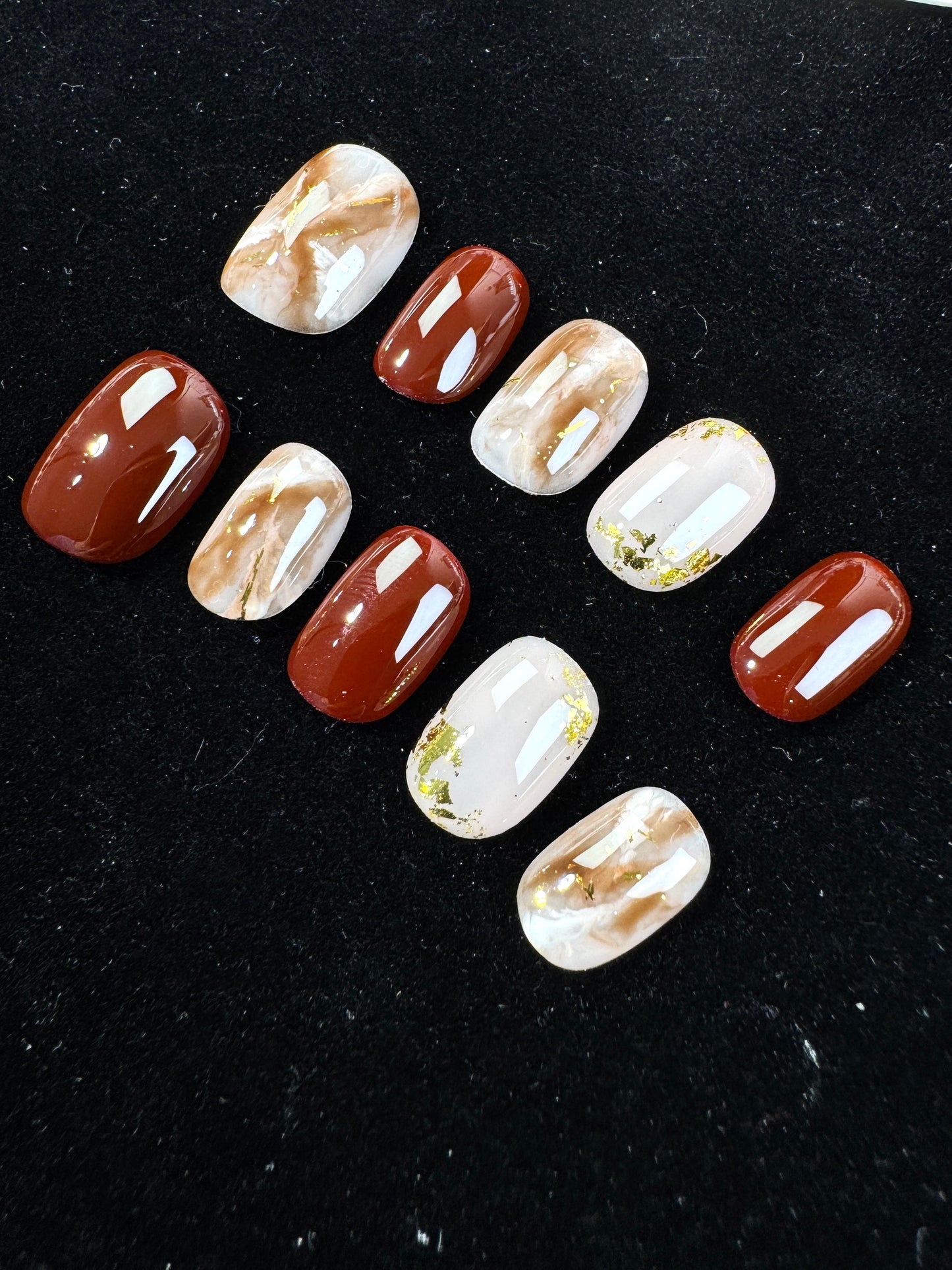 Amber Maple Glow Press-on Nails Customized Pre-order