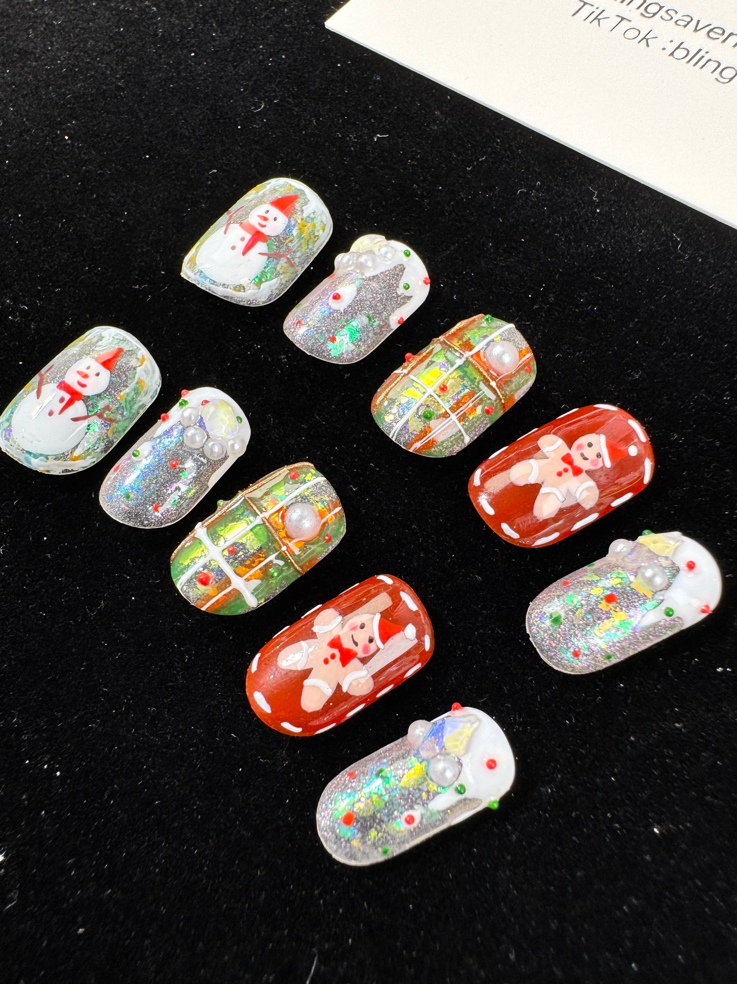 My Christmas Press-on Nails Customized Pre-order