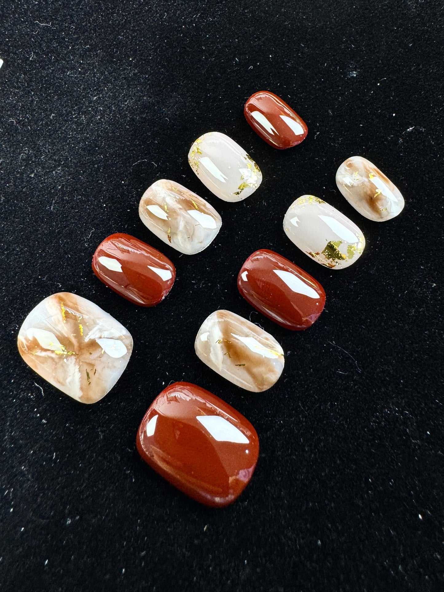 Amber Maple Glow Press-on Nails Customized Pre-order