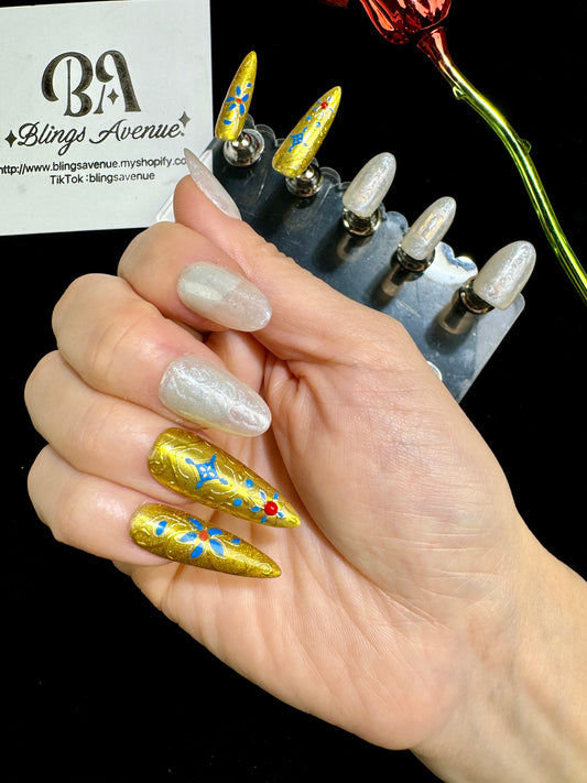Retro Nails Guard  Press-on Nails Customized Pre-order