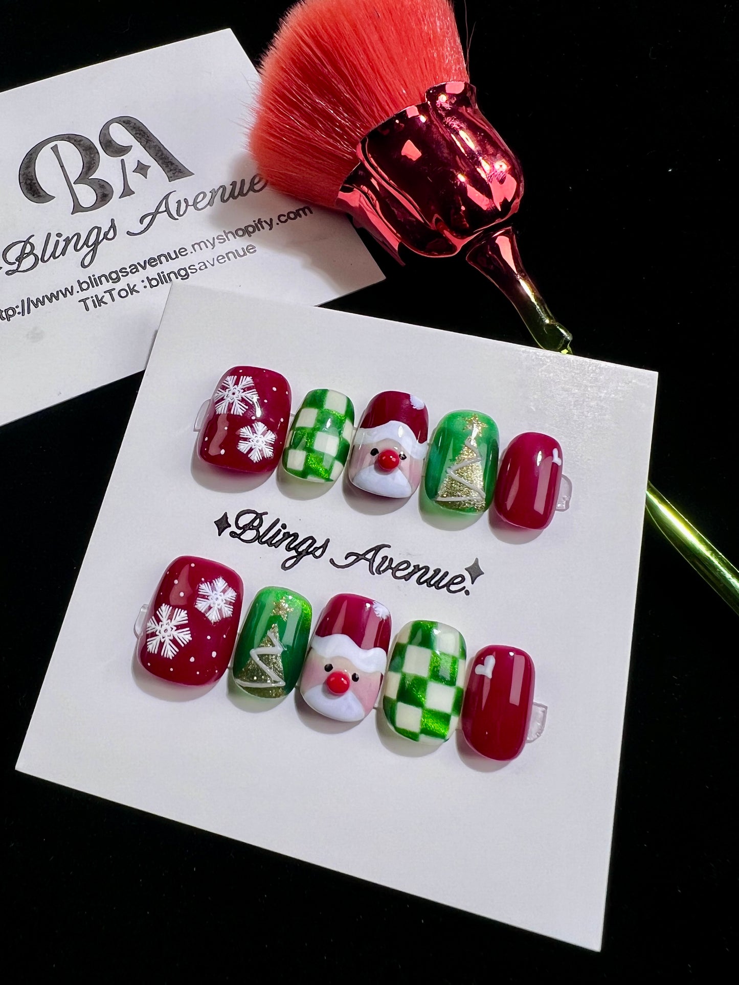 Senta in Winter Press-on Nails Customized Pre-order