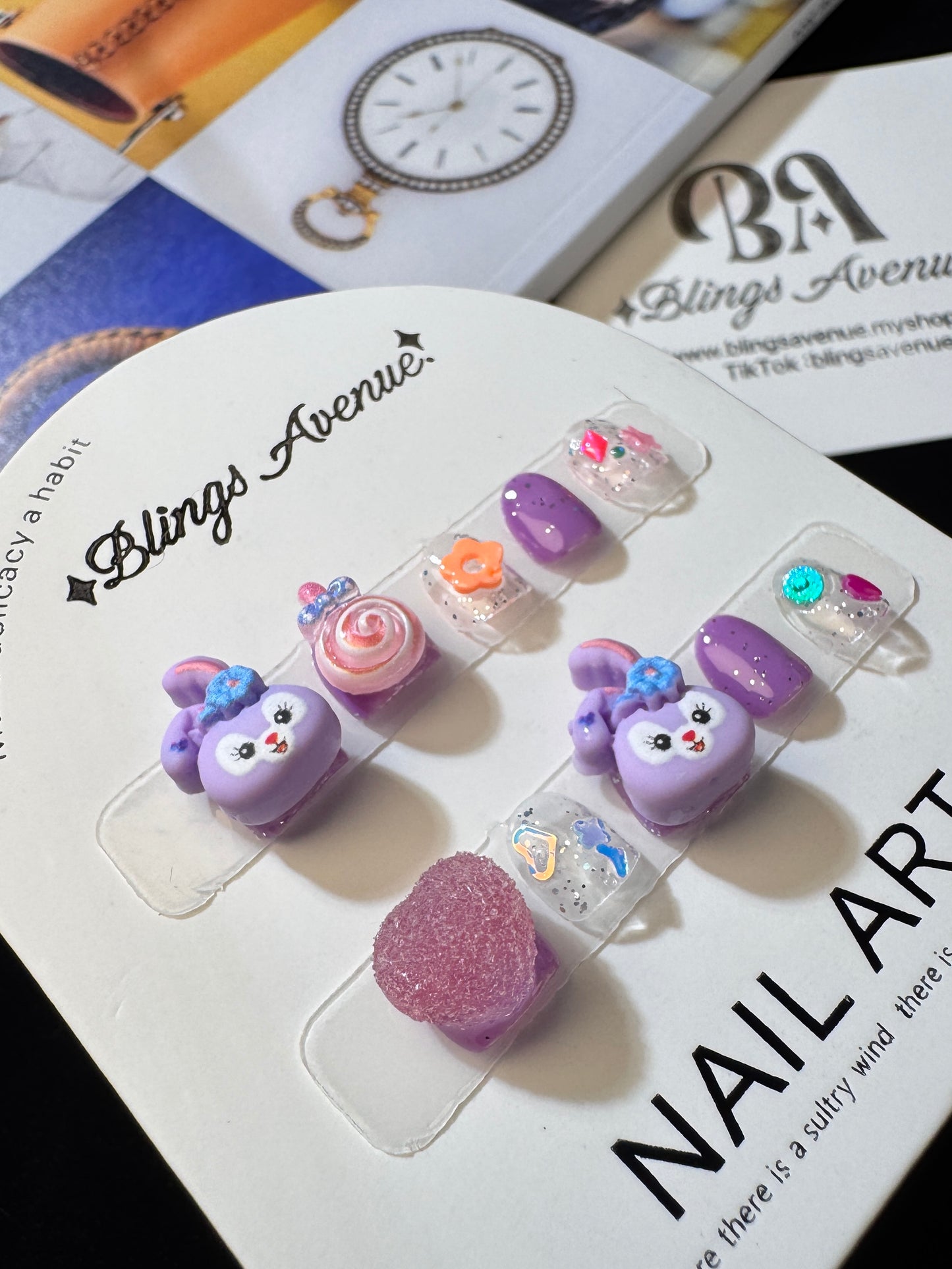 Removable press-on nails for children (Size Selection ) handmade nail patches