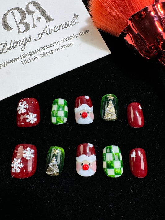 Senta in Winter Press-on Nails Customized Pre-order