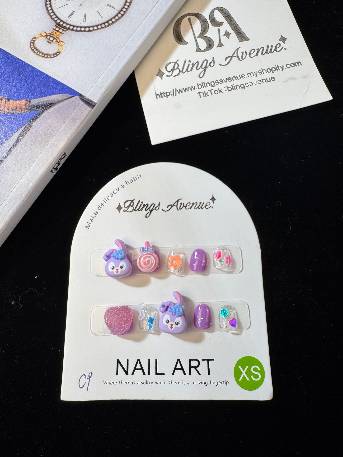 Removable press-on nails for children (Size Selection ) handmade nail patches