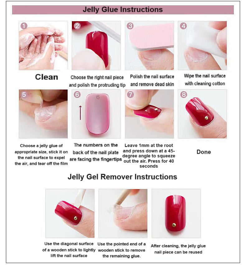 Press-on nail tools UV nail lamp/gel